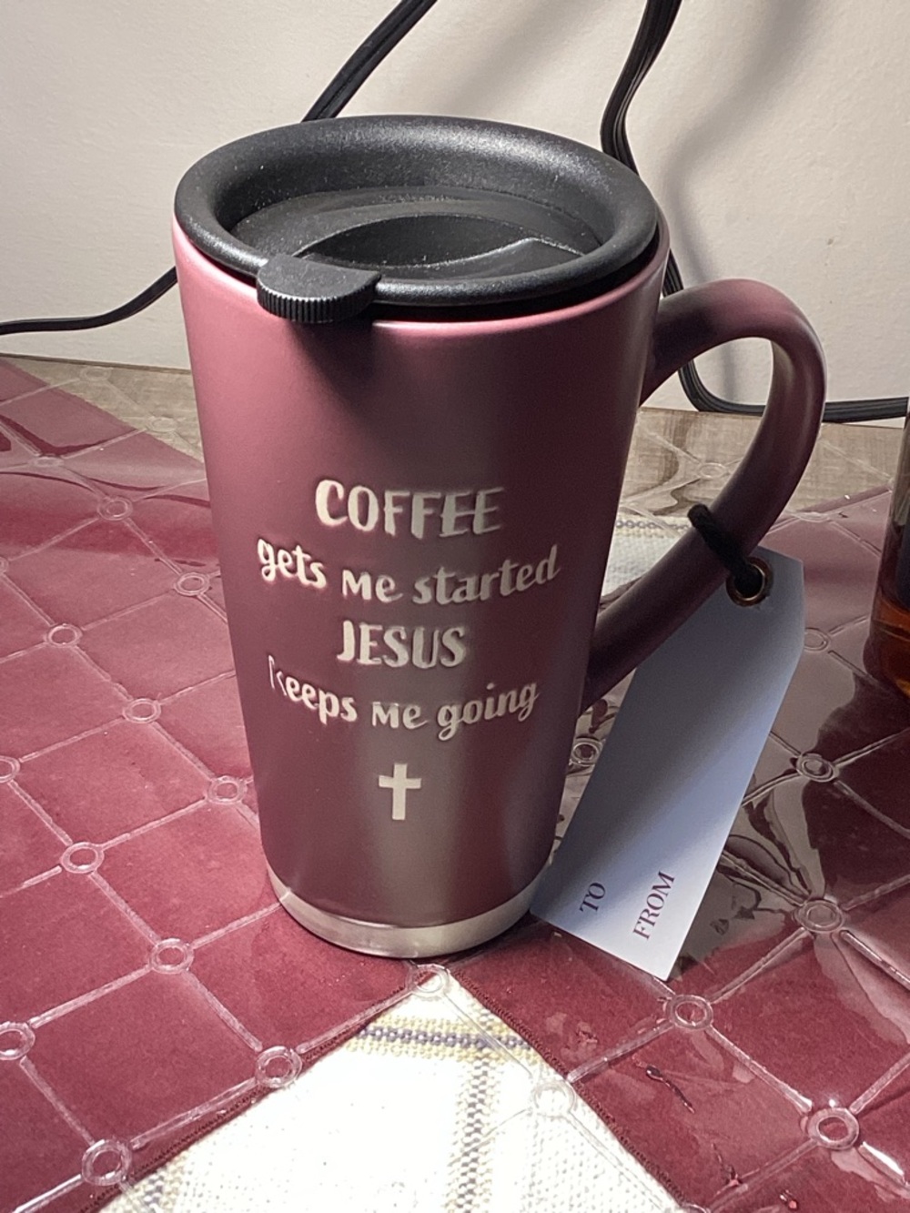 Coffee gets me started Jesus Keeps Me Going Mug - Picture 4 of 9